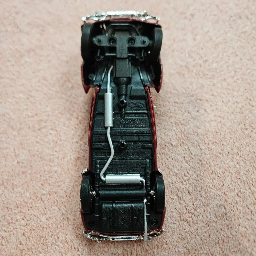 Signature Models 1937 Cord 812 Supercharged Diecast Model Car, Burgundy